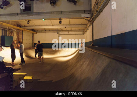 Skate Cafe, Amsterdam Noord, Pays-Bas Banque D'Images