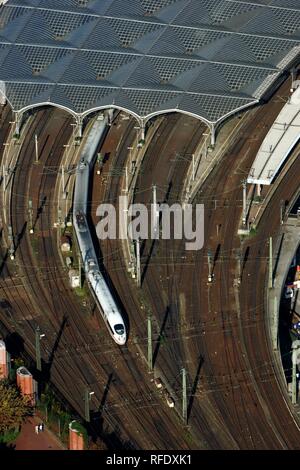 DEU, l'Allemagne, Cologne : Areal View de la gare principale. | Banque D'Images