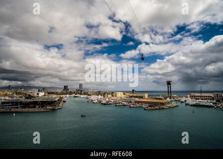 Vue aérienne sur le port Banque D'Images