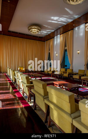 A l'étage salle de réunion. Au Palais de la réunification à Saigon, Ho Chi Minh City, Vietnam. Banque D'Images