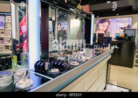 Séoul, Corée du Sud - circa 2017, juin : boutique de cosmétiques à Séoul. Banque D'Images