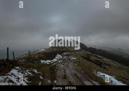 Retour sur Tor, l'espoir Valley Peak District Banque D'Images