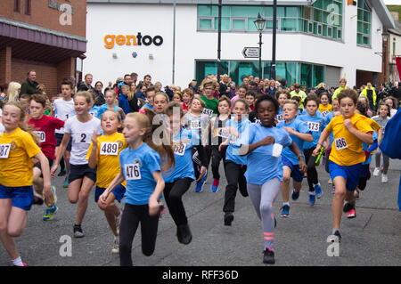 Children's Dash Houghton Road Race à Houghton Houghton 2017Défilé Fête Fête défilé de carnaval 2017, Photos de Jean Paul Gaultier. Tous droits Banque D'Images