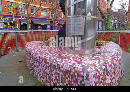 Canal Street, Manchester de l'espoir Banque D'Images