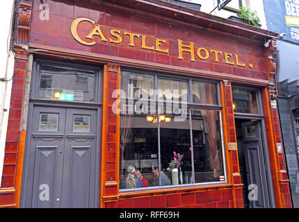 Le Castle Hotel, 66 Oldham St, Manchester M4 1LE, bières et de bières Brasserie Robinsons Banque D'Images