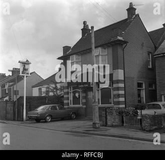 Gordon Arms (fermé) en 1973 Fareham Hants nombre 225 a Banque D'Images