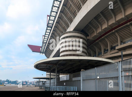 Vue fragmentaire de San Siro. Milan, Italie Banque D'Images