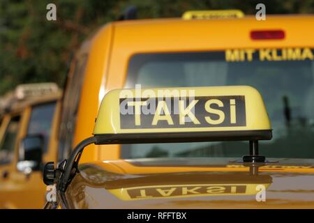 TUR, Turquie, Alanya : Riviera Turque. Des taxis Banque D'Images