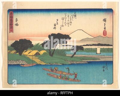 . Artiste : Utagawa Hiroshige (Japonais, Tokyo (EDO) 1797-1858 Tokyo (EDO)). Culture : le Japon. Dimensions : 7 x 9 in. (17,8 x 22,9 cm). Date : début du xxe siècle. Musée : Metropolitan Museum of Art, New York, USA. Banque D'Images