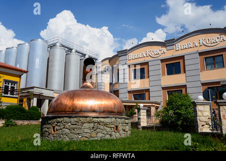 Brewery Korca, Korca, Albanie, Korça Banque D'Images