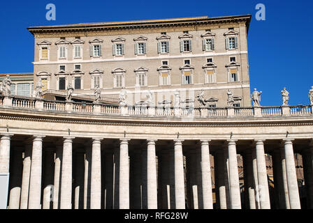 Le Palais apostolique (Palazzo Apostolico Di), la résidence officielle du Pape Banque D'Images