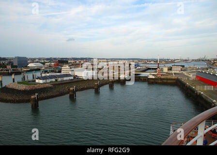 Le port du Havre (Normandie, France). Le Havre est une commune française, située dans le département de la normandie de nort Banque D'Images