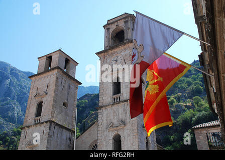 Kotor (Monténégro) : la cathédrale de Saint-tryphon (Sv. Tripun) Banque D'Images