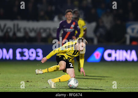 BURTON ON TRENT, Royaume-Uni 23 janvier. Burton Albion terrain Stephen Quinn (23) au cours de l'Carabao Cup match entre Burton Albion et Manchester City au stade de Pirelli, Burton upon Trent le mercredi 23 janvier 2019. (Crédit : MI News & Sport) Banque D'Images