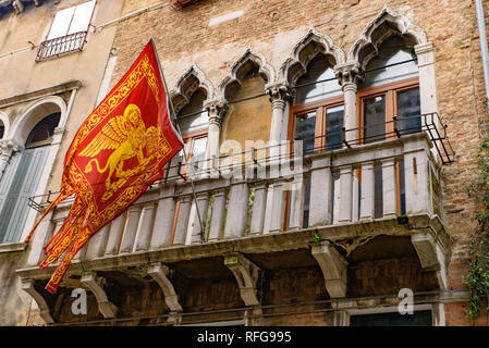 Pavillon de Venise, le Lion de Saint Marc Banque D'Images