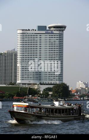 THA Thaïlande Bangkok hôtel Millennium Hilton à la rivière Chao Praya. | Banque D'Images