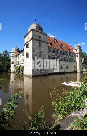 Château de Mitwitz, comté de Kronach, Haute-Franconie, Bavière, Allemagne Banque D'Images