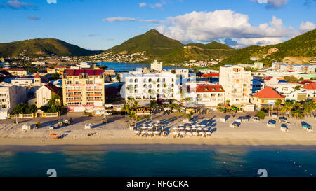 Philipsburg, Saint Martin, St Martin, Saint Martin de la mer des Caraïbes Banque D'Images