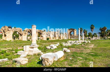 Aqueduc Romain à Tyr, Liban Banque D'Images