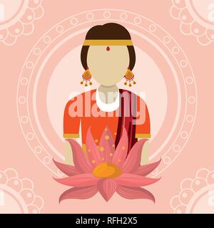 Billet d'Inde et de la culture Illustration de Vecteur