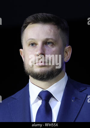 Andriy Biletsky, le chef du corps national du parti politique ...