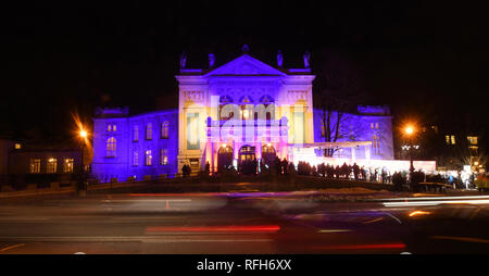 25 janvier 2019, Bavaria, Munich : le Prinzregententheater avant la remise des prix. Film Bavarois Photo : Tobias Hase/dpa Banque D'Images