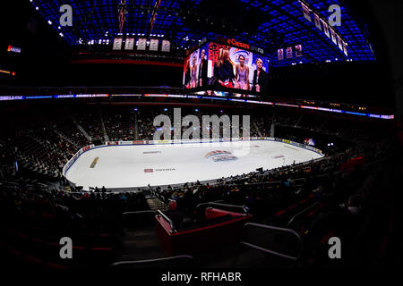 Detroit, Michigan, USA. 24 Jan, 2019. Peu Caesers Arena au cours de l'US Figure Skating Championship à Little Caesars Arena, Detroit, Michigan. Crédit : Scott Hasse/ZUMA/Alamy Fil Live News Banque D'Images