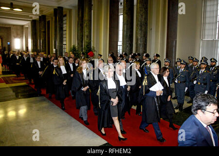 Milan, Italie. 26 janvier 2019.L'inauguration de l'année judiciaire au Palais de Justice. Dans la photo : Inaugurazione anno giudiziario Crédit : LaPresse/Alamy Live News Banque D'Images