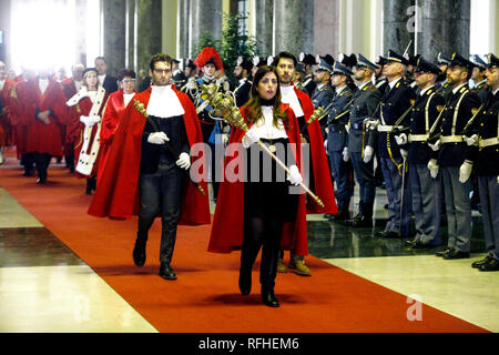 Milan, Italie. 26 janvier 2019.L'inauguration de l'année judiciaire au Palais de Justice. Dans la photo : Inaugurazione anno giudiziario Crédit : LaPresse/Alamy Live News Banque D'Images