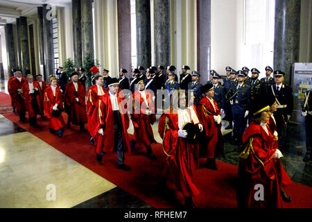 Milan, Italie. 26 janvier 2019.L'inauguration de l'année judiciaire au Palais de Justice. Dans la photo : Inaugurazione anno giudiziario Crédit : LaPresse/Alamy Live News Banque D'Images