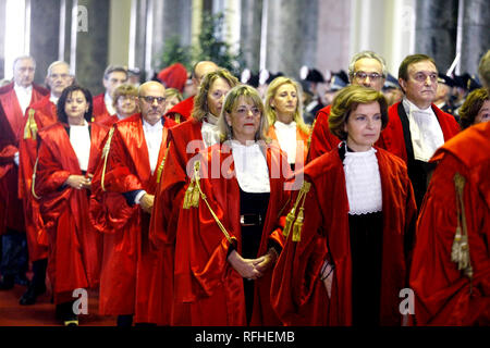 Milan, Italie. 26 janvier 2019.L'inauguration de l'année judiciaire au Palais de Justice. Dans la photo : Inaugurazione anno giudiziario Crédit : LaPresse/Alamy Live News Banque D'Images