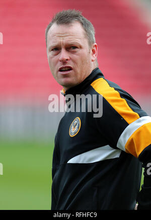 MICHAEL FLYNN, NEWPORT COUNTY FC MANAGER, Middlesbrough FC V NEWPORT COUNTY FC, UNIS FA Cup 4ÈME TOUR, 2019 Banque D'Images