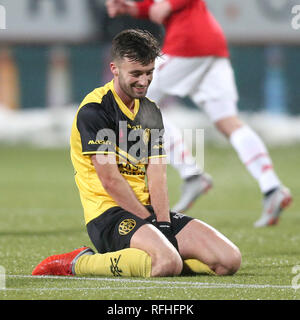 KERKRADE, Pays-Bas, 25-01-2019, football, Néerlandais Keuken Kampioen Divisie, Roda JC -jong AZ, Limbourg, saison 2018-2019, Roda player Mart Remans Banque D'Images