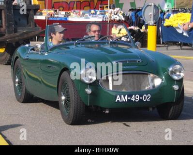 Austin Healey 100-6 Enregistrement licence AM-49-02 néerlandais Pic2. Banque D'Images