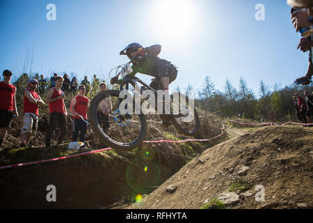 BUCS university vtt downhill 19/04/2018 Banque D'Images