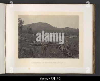 L'avant de Kenesaw Mountain, Géorgie. Artiste : George N. Barnard (Américain, 1819-1902). Date : 1860. Musée : Metropolitan Museum of Art, New York, USA. Banque D'Images