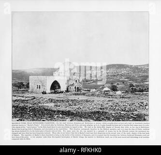 Le Tombeau de Rachel, près de Bethléem, Palestine, Photographie, 1893 Palestine antique Banque D'Images