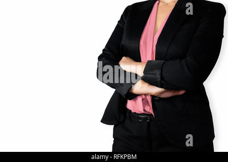 Business Woman crossing her arms Banque D'Images