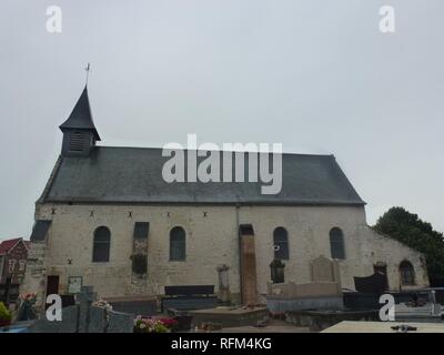 Balinghem (Pas-de-Calais) église Notre-Dame de la Nativité(02). Banque D'Images