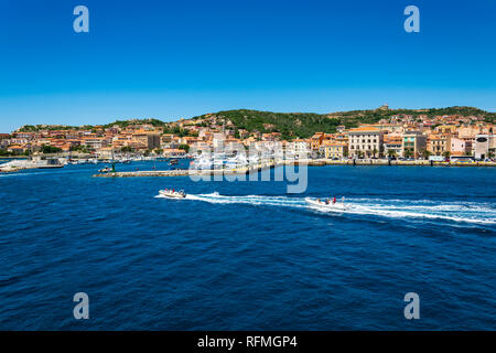 Carte postale de La Maddalena Banque D'Images