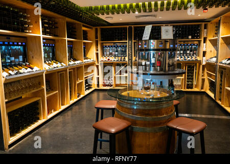 31 décembre 2018, Adelaide Australie : National Wine Centre of Australia avec dégustation de vin de l'intérieur salon en Australie Adelaide SA Banque D'Images