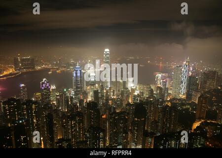 Skyline, vue du pic, épouse royale, Chine Banque D'Images