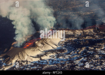 Vue aérienne du volcan Bardarbunga en Islande Banque D'Images