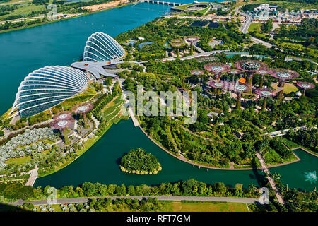 Jardin de la baie, jardin botanique, Marina Bay, à Singapour, en Asie du Sud-Est, l'Asie Banque D'Images