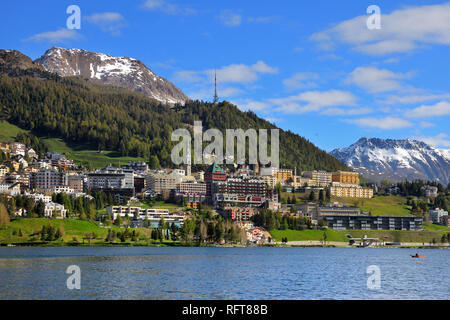 Saint-Moritz, canton de Grisons (Grigioni), Suisse, Europe Banque D'Images
