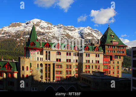 Saint-Moritz, canton de Grisons (Grigioni), Suisse, Europe Banque D'Images