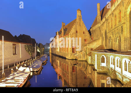 Vieux l'Hôpital Saint-Jean, Bruges, UNESCO World Heritage Site, Région flamande, Flandre occidentale, Belgique, Europe Banque D'Images