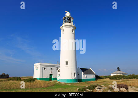 Hurst Point Lighthouse, Keyhaven, Hampshire, Angleterre, Royaume-Uni, Europe Banque D'Images