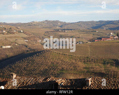 Collines autour de Serralunga d'Alba, Italie - Piémont Banque D'Images