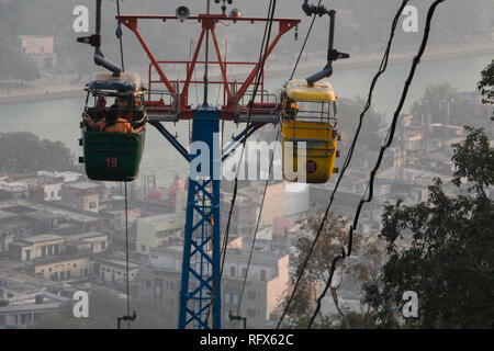 Téléphérique de Haridwar dans Uttarakhand, Inde Banque D'Images